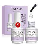 Saviland 15ML 4-in-1 Nail Glue Set for Fake Nails & Poly Gel - Super Strong Gel Base Strengthen, Slip Solution, Nail Repair Treatment - 2pcs - Buy Online on SooperMarket.com