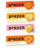 Pack of 4 Delicious Border Biscuits Selection - Butterscotch Crunch Golden Oat Crumbles Viennese Whirls and Ginger Crunch - Suitable for Vegetarians - Buy Online on SooperMarket.com