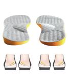 Goofort Women Men Posture Correcting Orthotic Insoles - 4-in-1 Gel Inserts for Flat Feet, High Arch Support, Orthopedic Relief - Gray, Size 5-6 - Buy Online on SooperMarket.com