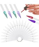 Fansunta 300 Pieces Nail Swatch Sticks Stiletto, Nail Polish Color Sample Sticks, Nail Display Sticks with Metal Ring, nail color swatches for Showing Nail Art Transparent - Buy Online on SooperMarket.com