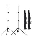EMART 7 Ft Light Stand for Photography, Portable Photo Video Tripod Stand, Lighting Stand with Carry Case for Speedlight, Flash, Softbox, Umbrella, Strobe Light, Camera, Photographic Portrait - 2 Pack 7ft 2 Pack - Buy Online on SooperMarket.com