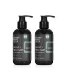 Every Man Jack Beard + Face Wash Twin Pack - Subtle Sea Salt Fragrance - 6.7oz - Deep Cleans and Conditions Beard & Skin - Coconut Oil & Glycerin - Buy Online on SooperMarket.com