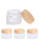 30 Gram/ml Glass Cosmetic Containers with lids,Round Frosted Glass Jars with Leakproof lids,Small Empty Glass Sample Jars for Makeup Lip Scrub Balm Lotions Sample Eye Creams DIY (4 PACK 30ML) - Buy Online on SooperMarket.com