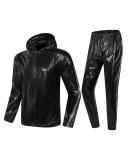 MulYeeh Weight Loss Sweat Suit - Anti-Rip Full-Zip Sauna Suit for Men Women - Black Large - Buy Online on SooperMarket.com
