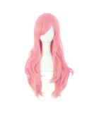 MapofBeauty 28" 70cm Long Curly Hair Ends Costume Cosplay Wig (Pink) - Buy Online on SooperMarket.com