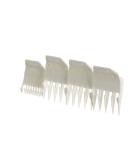 Wahl Professional Clipper Peanut Guide Comb Set 4 Pack - White, Model 3166-100 | Cutting Lengths 1/8 to 1/2 | Ideal for Barbers and Stylists - Buy Online on SooperMarket.com