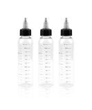 Fantasyon 3PCS Hair Oil Applicator Bottle 120ml Squeeze Oil Applicator Bottle for Hair Oil Bottle Applicator with Caps for Salon Hair Care Coloring Paint Art Glue - Buy Online on SooperMarket.com