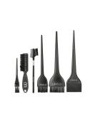 Professional 6pc Level 3 Hair Color Brush Set for Dyeing, Tinting, and Coloring - Elegant Design with Comfortable Handle - Buy Online on SooperMarket.com