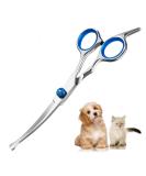 Professional Curved Dog & Cat Grooming Scissors Set - Fur Shears Thinning & Hair Cutting Tools for Pets | International Shipping Available - Buy Online on SooperMarket.com