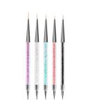 Jsdoin 5 pcs Nail Art Brushes Nail Dotting Tool Nail Art Pens Drill Drawing Nails Brush Pen for Nail Art Tools - Buy Online on SooperMarket.com