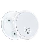 MIYADIVA Magnifying Mirror  30X Magnifying Mirror Suction Cup for Easy Mounting  Use for Magnifying Makeup Mirror  30X Travel Magnifying Mirror Stick on Shower Mirror for Plucking Eyebrows 6 Inch 30x-Clear - Buy Online on SooperMarket.com
