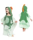 Supgomax Hooded Bathing Poncho for Kids | Cartoon Dinosaur Beach Towel & Baby Hooded Bath Towel | Absorbent and Fun for Swimming & Showers - Buy Online on SooperMarket.com