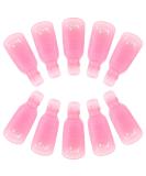 G2PLUS Gel Nail Remover Clips - 10 PCS Plastic Soak Off Finger Clips for Gel Nail Polish Removal - Pink - Buy Online on SooperMarket.com