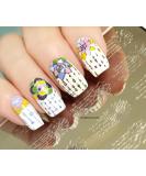 KADS Nail Stamping Plate FL028 - Flower Nature DIY Manicure Stencil Tool - Buy Online on SooperMarket.com