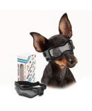 PETLESO Dog Goggles Small Breed, Dog Sunglasses for Small Breed UV Protection Eyewear for Small Dog Outdoor Riding Driving, Small Black - Buy Online on SooperMarket.com