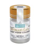 Squires Kitchen Metallic Lustre Dust in Light Silver - 4g | Designer Metallic Pigment for Cake Decorating - Buy Online on SooperMarket.com