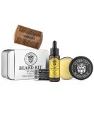 GUARDENZA Grooming Products: Ultimate Beard Set - Oil Balm Wax & Comb for Perfect Facial Hair - Buy Online on SooperMarket.com