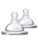 Chicco Duo Hybrid Baby Bottle Nipple Stage 3 Fast Flow (6m+) 2Pk 2 Count (Pack of 1) Stage Three - Buy Online on SooperMarket.com