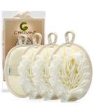 Crovin Bath Shower Pouf Sponge - 4 Packs Exfoliating Mesh Pouf Sponge-Large 5x7 Premium Loofah Shower Scrubber for Men and Women-Elastic Hand Strap Body Brush to Soothe, Cleanse Your Skin 4 Count (Pack of 1) 4.0 - Buy Online on SooperMarket.com