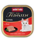 Animonda Finest Kitten Wet Food - Beef for Growing Cats 32 x 100g Pack - Premium Nutrition for Kittens' First Year - Buy Online on SooperMarket.com