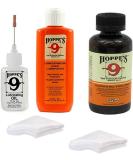 Hoppes 9 Elite Gun Cleaning kit - Gun Bore Cleaner and Lubricant Oil with 14.9 ML Precision Lubricator and 25-40 Patches for .38, 9mm.40.44 and .45 Caliber - Buy Online on SooperMarket.com