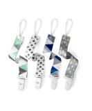 PandaEar Baby Pacifier Clips Solid Color, 4 Pack Universal Holder Leash for Boys and Girls, Teething Toys Teethers (Neutral) - Buy Online on SooperMarket.com