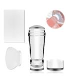 Clear Nail Art Stamper - Double-End Silicone Nail Stamp for DIY French Smile Line Art & Accessories - Buy Online on SooperMarket.com