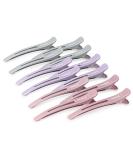 Aimike 12 hair clips hair clips for style and cutting compartment clamps hairdresser hair clips women no trace hair clip with silicone tape hair clips hairdressing requirement for thick & thin hair-morandi 12 morandi - Buy Online on SooperMarket.com