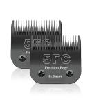 Dog Grooming Replacement Blade Compatible with Heiniger / Moser Max45 / Andis / Oster A5 / Wahl 10km Series Dog Clippers Size 5F 1/4" Cutting Length 2 Units Black 5F-6.3 mm (2 sets) - Buy Online on SooperMarket.com
