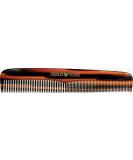 Barbers Vintage Classic Hair Comb for Men - Tortoise Shell Finish | Handmade Fine & Coarse-Tooth Grooming Comb (18cm) - Buy Online on SooperMarket.com