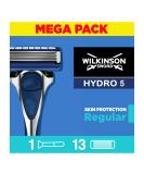 WILKINSON SWORD - Hydro 5 Skin Protection For Men | Hydrating Gel & Precision Trimmer | Razor Handle + 13 Razor Blade Refills - Buy Online on SooperMarket.com