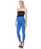 Softsail Maternity Leggings - Royal Blue | Over Bump Belly Support | High Waisted Stretchy Cotton Pants for Pregnancy | Maternity Clothes - Buy Online on SooperMarket.com