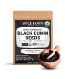 SPICE TRAIN, Organic Black Cumin Seeds Whole (397g/14 OZ) Nigella Sativa | Whole Cumin for Cooking | Resealable Zip Lock Pouch | 100% Raw Black Cumin Seed from India | Vegan & Gluten free Kalonji - Buy Online on SooperMarket.com