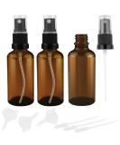 Oulesvte 3 pieces of Braunglas Spray bottle 50 ml spray bottle Small glass with a hot and dripper refillable spray bottles empty atomizable small spray bottle for family gifts - Buy Online on SooperMarket.com