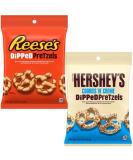 Chocolate Pretzels Bundle With Reese's Dipped Pretzels 120g & Hershey's Cookies 'N' Creme Dipped Pretzels 120g (2 Pack) - Buy Online on SooperMarket.com