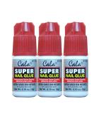 3 bottles Super nail Glue professional Salon Quality,Quick and Strong Nail liquid adhesive 0.10 Ounce (Pack of 3) - Buy Online on SooperMarket.com