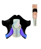 100pcs Reusable Sticky Nail Forms for Builder Gel & Acrylic Nails - Self-Adhesive Sturdy Nail Extension Molds | NTF050 - Buy Online on SooperMarket.com