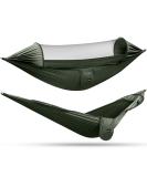G4Free Large Camping Hammock with Mosquito Net 2 Person Pop-up Parachute Lightweight Hanging Hammocks Tree Straps Swing Hammock Bed for Outdoor Backpacking Backyard Hiking Army Green - Buy Online on SooperMarket.com