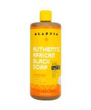 Alaffia Skin Care African Black Soap - 32 Fl Oz All-in-One Liquid Soap for Face, Body, Hair, and Shaving - Shea Butter Moisturizing Formula for Sensitive Skin - Unscented - Buy Online on SooperMarket.com