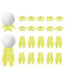 Plastic Golf Tees 20Pcs Pack for Indoor & Outdoor Simulator Practice - 10 Tall & 10 Small Yellow Tees for Winter Turf & Driving Range - Buy Online on SooperMarket.com