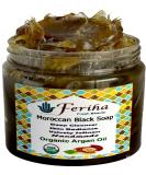 Feriha Moroccan Black Soap with Organic Argan Oil - 100% Natural Beldi Soap - Buy Online on SooperMarket.com