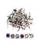 120Pcs Mini Brad Pearl Head Split Pins Round Paper Craft Fasteners Iron Brads for Paper Craft DIY Stamping Scrapbooking - Buy Online on SooperMarket.com
