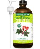 RejuveNaturals Organic Castor Oil (16oz Glass Bottle) USDA Certified Organic, 100% Pure, Cold Pressed, Hexane Free. Boost Hair Growth for Hair, Eyelashes & Eyebrows. Natural Dry Skin Moisturizer - Buy Online on SooperMarket.com