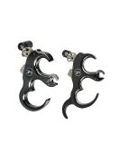 SHARROW Automatic Bow Release Aid | 3/4 Fingers | Aluminium Alloy Thumb Trigger | Archery Accessory for Compound Bow - Black - Buy Online on SooperMarket.com