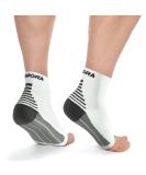 Rymora Plantar Fasciitis Support Socks - Medium Arch Compression for Men and Women - White (One Pair) - Buy Online on SooperMarket.com