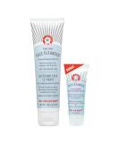 First Aid Beauty Pure Skin Face Cleanser Bundle   Sensitive Skin Gentle Cleanser   Classic 5 oz Tube + Bonus 1 oz Travel Size - Buy Online on SooperMarket.com