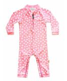 weVSwe Baby Toddler Boy Swimsuit UPF 50+ Sun Protection Rash Guard Swimwear with Crotch Zipper 0-3 Years 12-18 Months Pink Hearts - Buy Online on SooperMarket.com