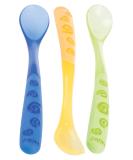 Nuby ID5377 Long Porridge Spoon - Pack of 3 in Assorted Colours | Best International Shipping - Buy Online on SooperMarket.com