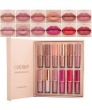 12 Colors Nude Liquid Lipstick Makeup Set Velvet Matte Long-Lasting Waterproof Non-Stick Cup Not Fade Pink Lip Gloss Red Lipstick Makeup Set Gift Kit For Women (Set A) - Buy Online on SooperMarket.com