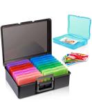 Gaevenwin Large 4x6 Photo Case and Craft Organizer - Portable Storage Box with 16 Inner Cases for Stickers, Seeds, and Crafts - Buy Online on SooperMarket.com